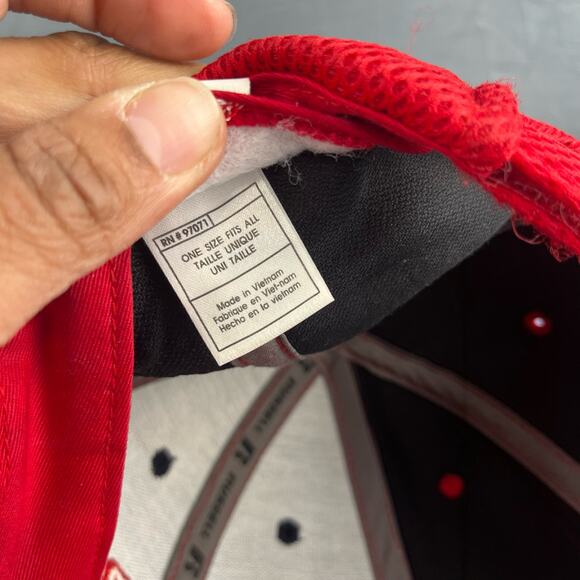 Fresno State Bulldogs Hat Russell Strapback Mesh Thick Spellout Performance D1 - Picture 9 of 10